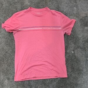 Vineyard Vines Men’s Pink Short Sleeve Logo Tee